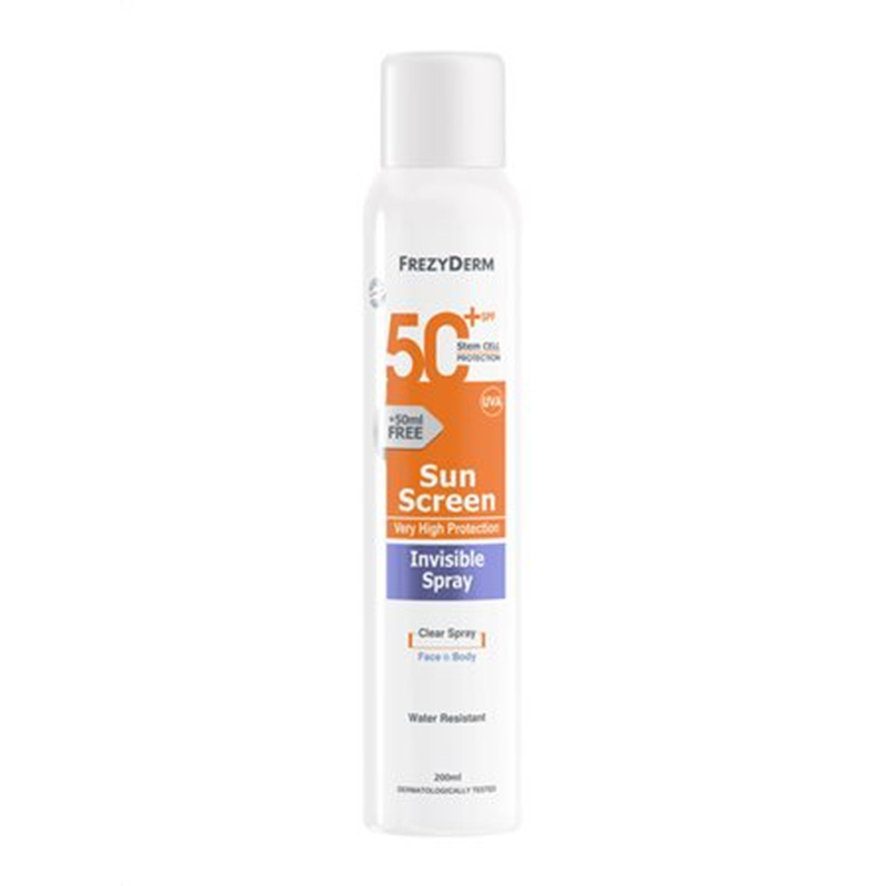 FREZYDERM SUN SCREEN INVISIBLE SPRAY SPF 50+