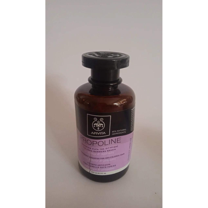 APIVITA  PROPOLINE SHAMPOO ΚΑΤΑ ΤΗΣ ΠΙΤΥΡΙΔΑΣ ΓΙΑ ΞΗΡΑ - ΒΑΜΜΕΝΑ ΜΑΛΛΙΑ ΜΕ ΣΙΤΑΡΙ & ΠΡΟΠΟΛΗ