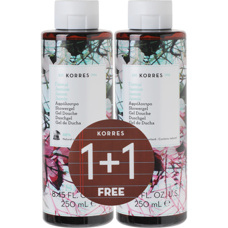 KORRES SHOWER GEL JASMINE 1 + 1 FREE 250ML
