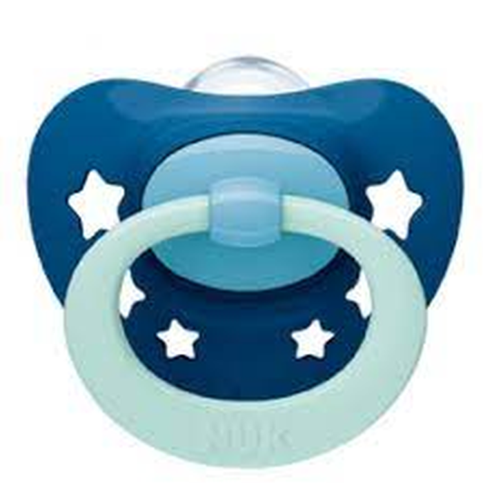 NUK SIGNATURE NIGHT ΠΙΠΙΛΑ 0-6m SILICONE