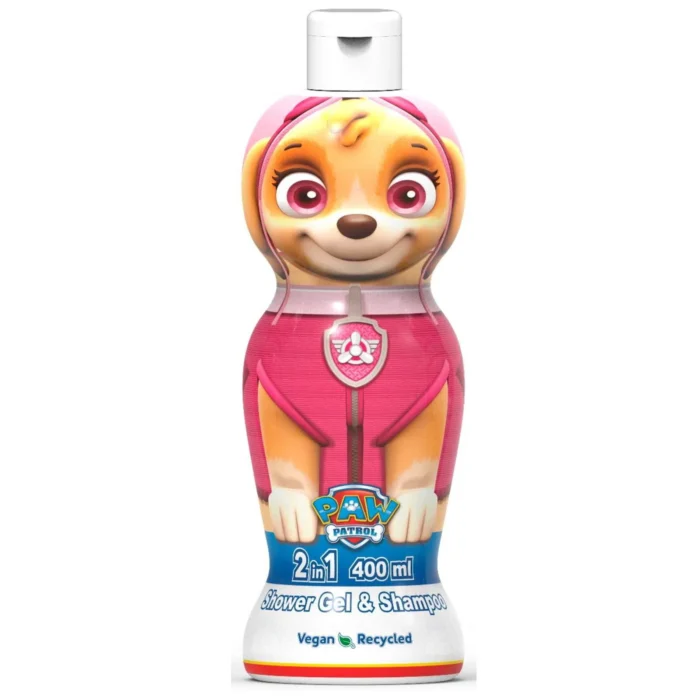 AIR-VAL PAW PATROL 2 IN 1 SHOWER GEL & SHAMPOO 400ML