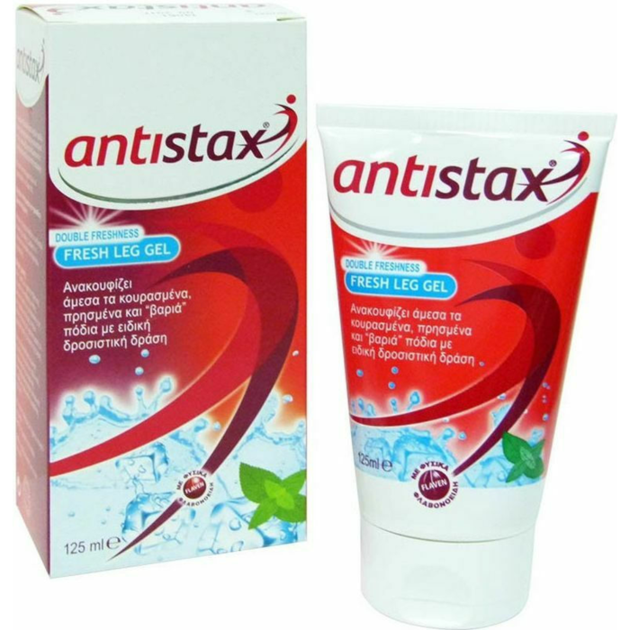 ANTISTAX LEG GEL ΓΙΑ ΑΝΑΚΟΥΦΙΣΗ ΑΠΟ ΒΑΡΙΑ & ΚΟΥΡΑΣΜΕΝΑ ΠΟΔΙΑ 125ml