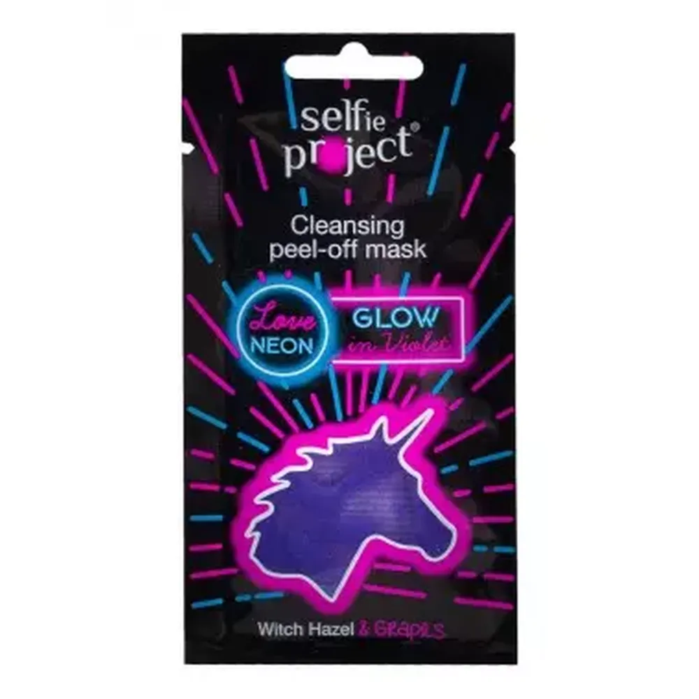 FAR_807 SELFIE PROJECT CLEANSING PEEL-OFF MASK GLOW IN VIOLET