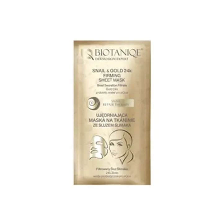 BIOTANIQUE SNAIL & 24K GOLD FIRMING SHEET MASK