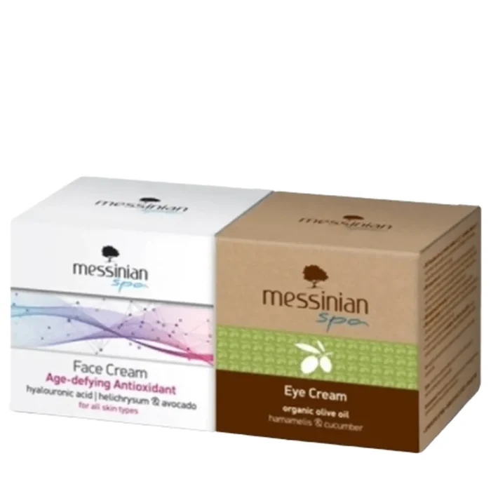 MESSINIAN SPA ΑΝΤΙΓΗΡΑΝΤΙΚΗ ΚΡΕΜΑ ΠΡΟΣΩΠΟΥ & ΔΩΡΟ ΚΡΕΜΑ ΕΠΑΝΑΡΘΩΤΙΚΗ ΜΑΤΙΩΝ