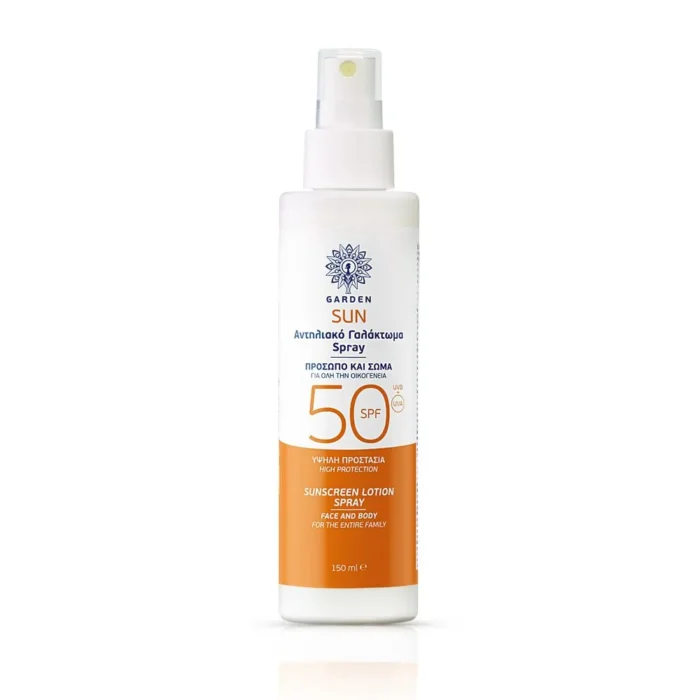 GARDEN SUNSCREEN FACE/BODY SPRAY SPF 50