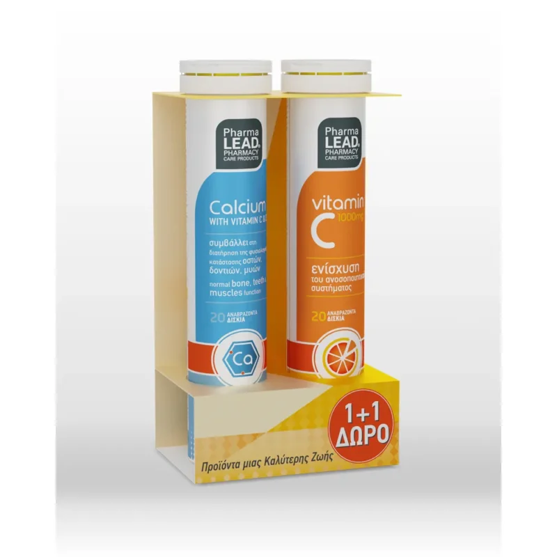 PHARMALEAD 1+1 CALCIUM & VIT. C EFF.
