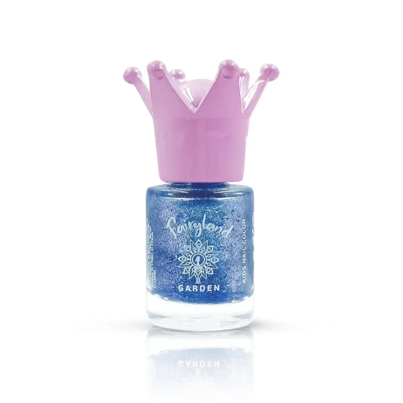 GARDEN FAIRYLAND NAIL POLISH GLITTER BLUE BETTY 1