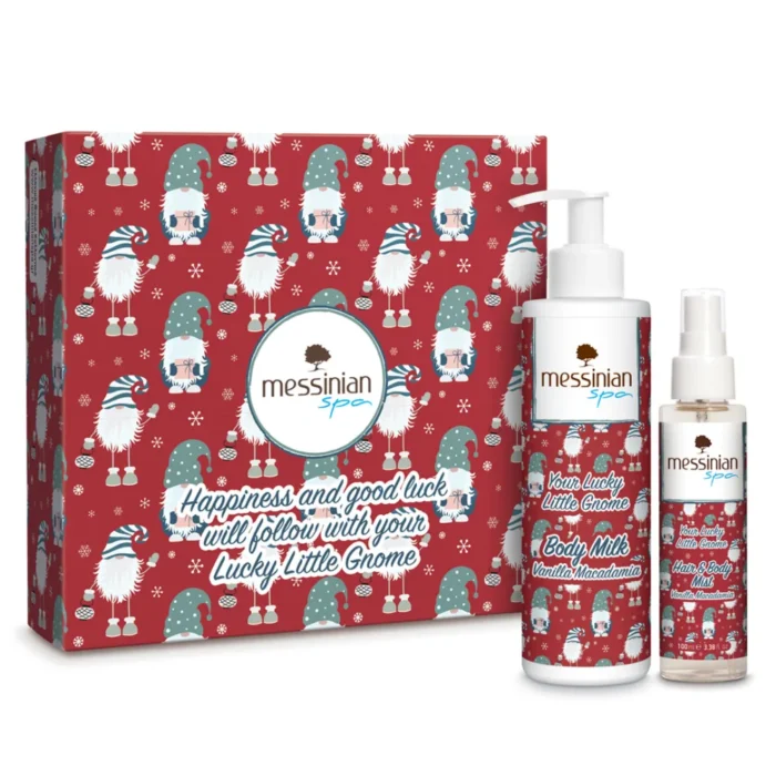MESSINIAN SPA LUCKY LITTLIE GNOME VANILLA MACADAMIA